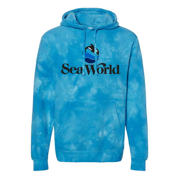 SeaWorld Tie-Dye Logo Blue Hoodie