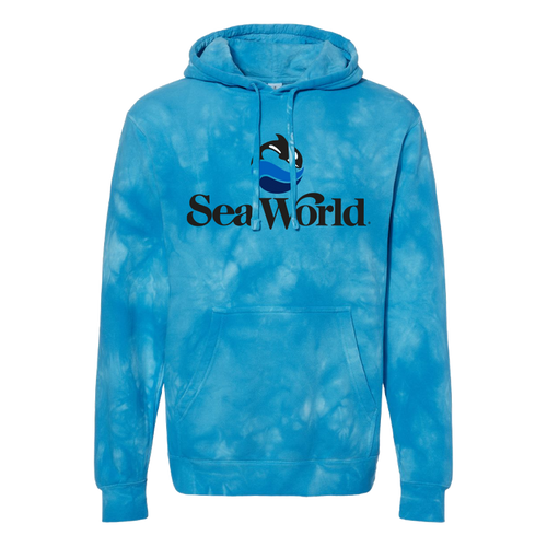 SeaWorld Tie-Dye Logo Blue Hoodie