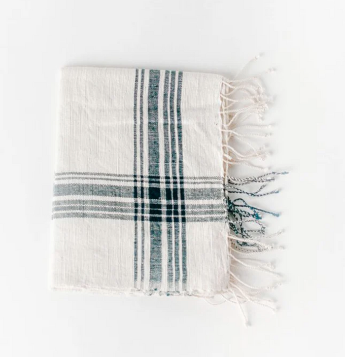 Set of 2 Hand Towels Ethiopian Cotton, Eco Friendly, Fair Trade