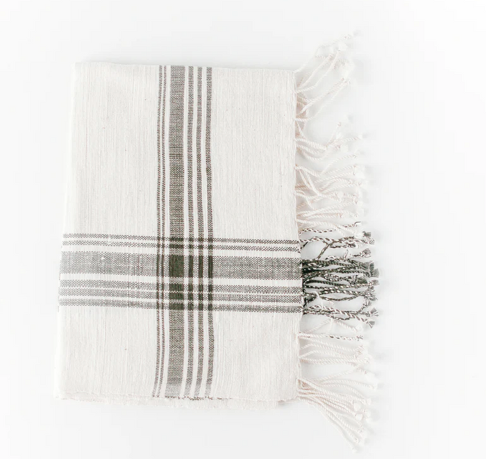 Set of 2 Hand Towels Ethiopian Cotton, Eco Friendly, Fair Trade