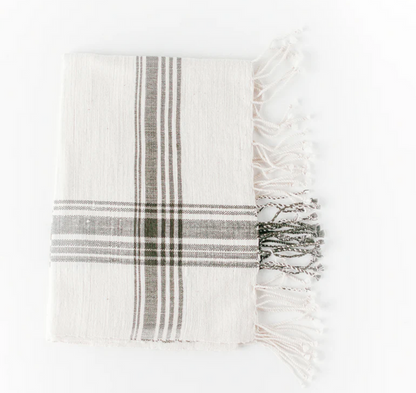 Set of 2 Hand Towels Ethiopian Cotton, Eco Friendly, Fair Trade