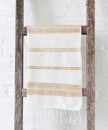 Set of 2 Hand Woven Aden Ethiopian Cotton Hand Towels (many colors)- Eco-Friendly, Fair Trade - Give Back Goods