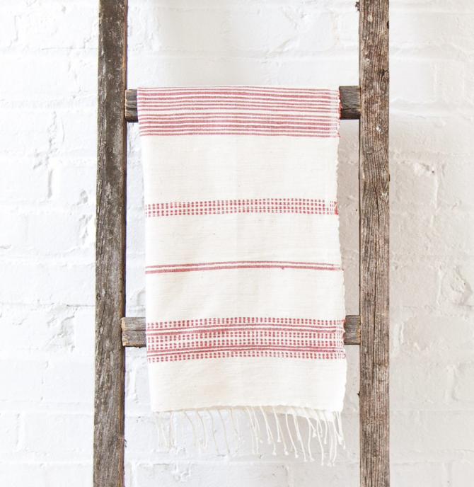 Set of 2 Hand Woven Aden Ethiopian Cotton Hand Towels (many colors)- Eco-Friendly, Fair Trade - Give Back Goods