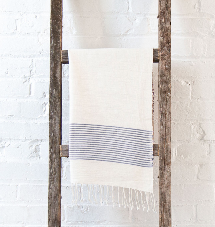 2 Hand Woven Riviera Ethiopian Cotton Hand Towels (choose color)- Eco-Friendly, Fair Trade - Give Back Goods