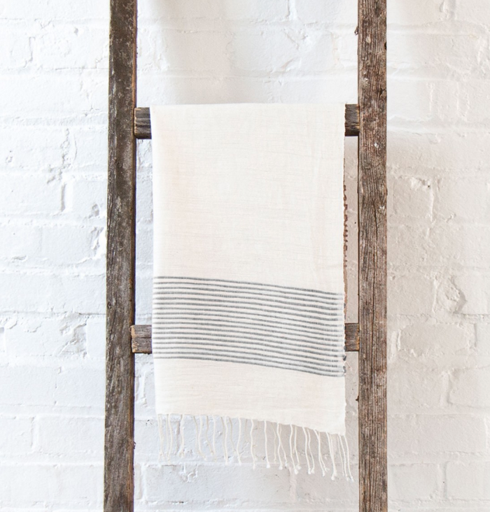 2 Hand Woven Riviera Ethiopian Cotton Hand Towels (choose color)- Eco-Friendly, Fair Trade - Give Back Goods