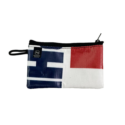 Set of 2 Upcycled Billboard Zipper Pouches w/Liner, Save Landfill Space!