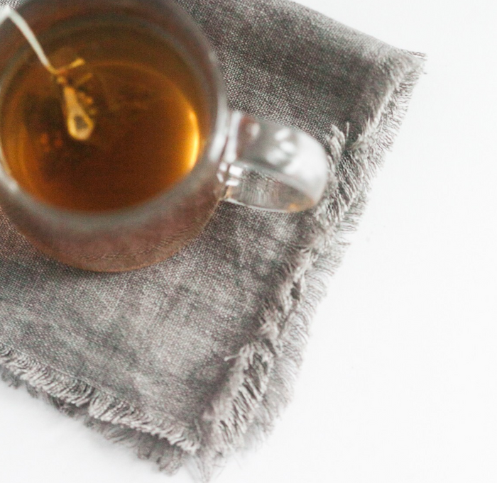 Set of 4 Hand Woven Stone Washed Linen Cloth Cocktail Napkins- Eco-Friendly, Fair Trade