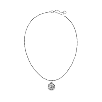 Set Pisces Charm und Halskette Silber