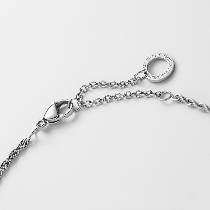 Set Pisces Charm und Halskette Silber