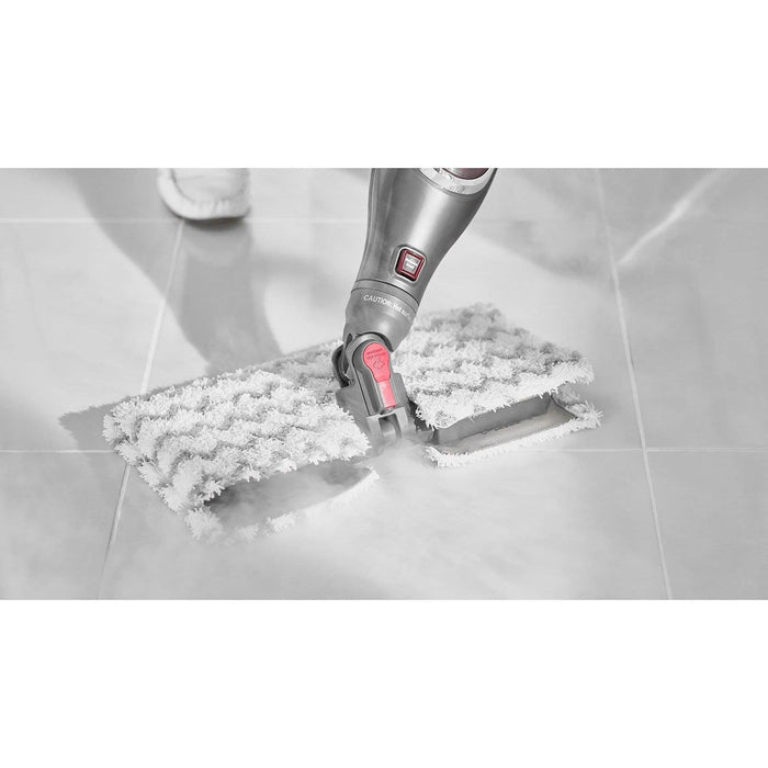 Shark 1200W Klik and Flip Automatic Steam Pocket Mop - Steel Grey | S6003UK from DID Electrical - guaranteed Irish, guaranteed quality service. (6977634894012)