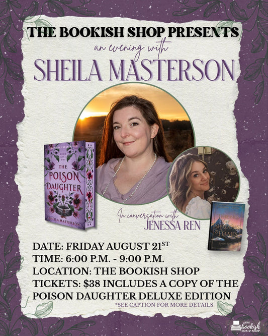 (SIGNING ONLY LINE) Author Signing Event with Sheila Masterson 🪻💜🥀