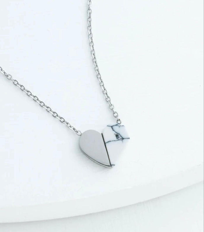 Silver Heart Pendant Necklace, Give freedom & create careers for exploited women!