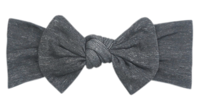 Slate Copper Pearl Headband Bow