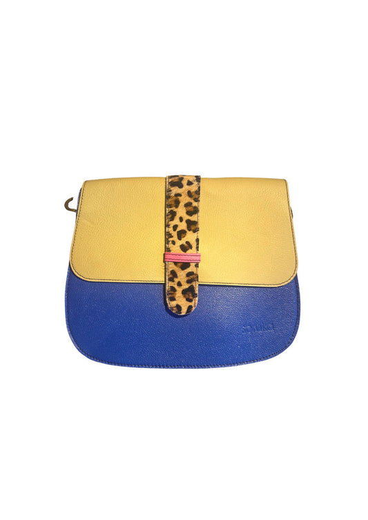Soruka Ona Print & Leather Crossbody Bag