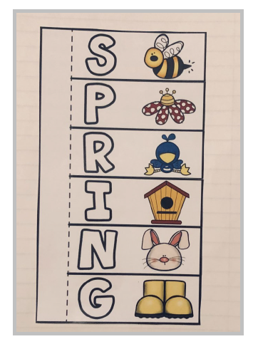 Spring Interactive Foldable Booklets