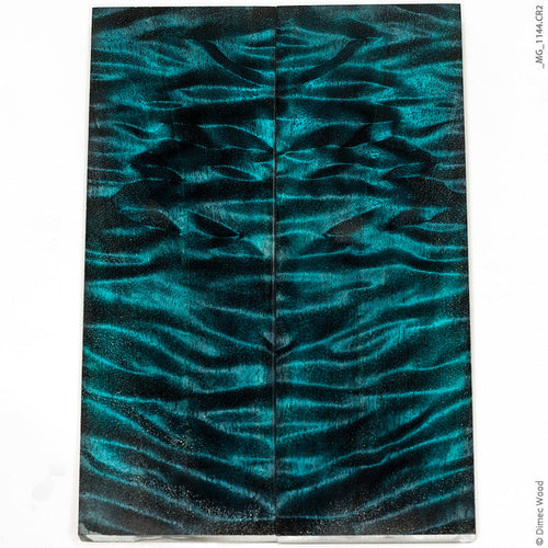 Stabilized curly cotton wood panels