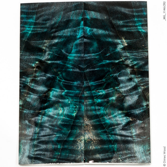 Stabilized curly cotton wood panels