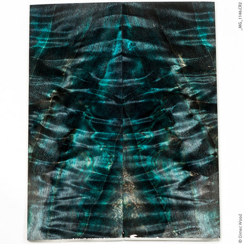 Stabilized curly cotton wood panels