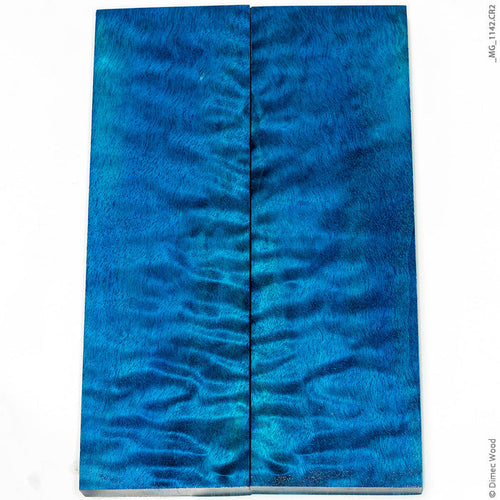 Stabilized curly cotton wood panels