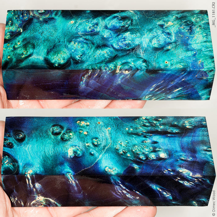 Stabilized wood box elder burl block