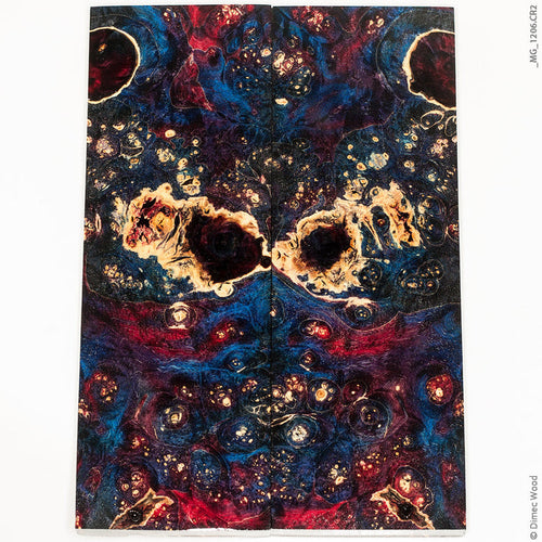 Stabilized wood box elder burl panels