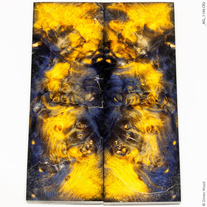 Stabilized wood box elder burl panels