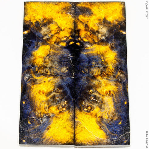 Stabilized wood box elder burl panels