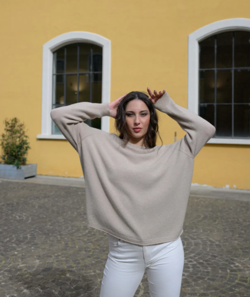 Stacey Relaxed Fit Jumper with Long Sleeves