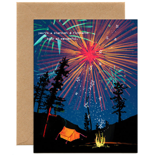 Stardust and Fireworks — Birthday, Thank You, Anniversary, Friendship Card