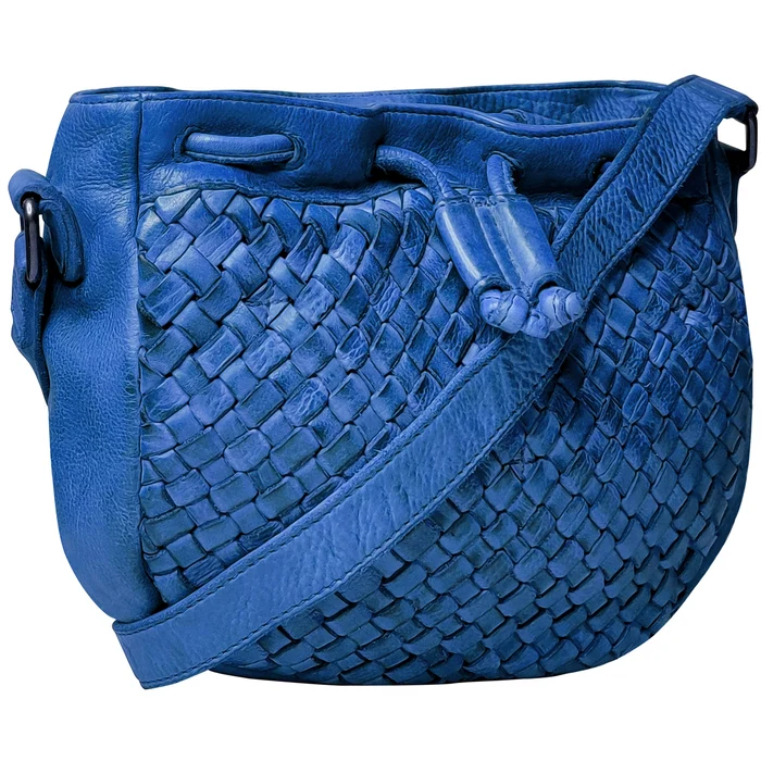 Stella Leather Shoulder Bag for Women, Blue