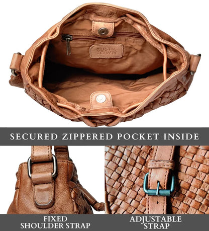 womens leather crossbody bags