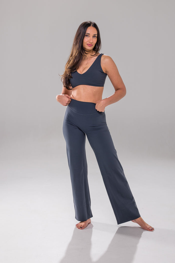 StreamLine Wide Leg Pants - Carbon Blue -