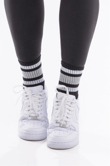 StreetLine Socks 2 pack - Black Striped