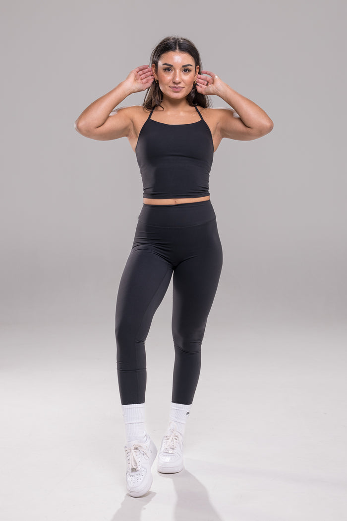 Studio Tank Crop - Black | Funxtion X
