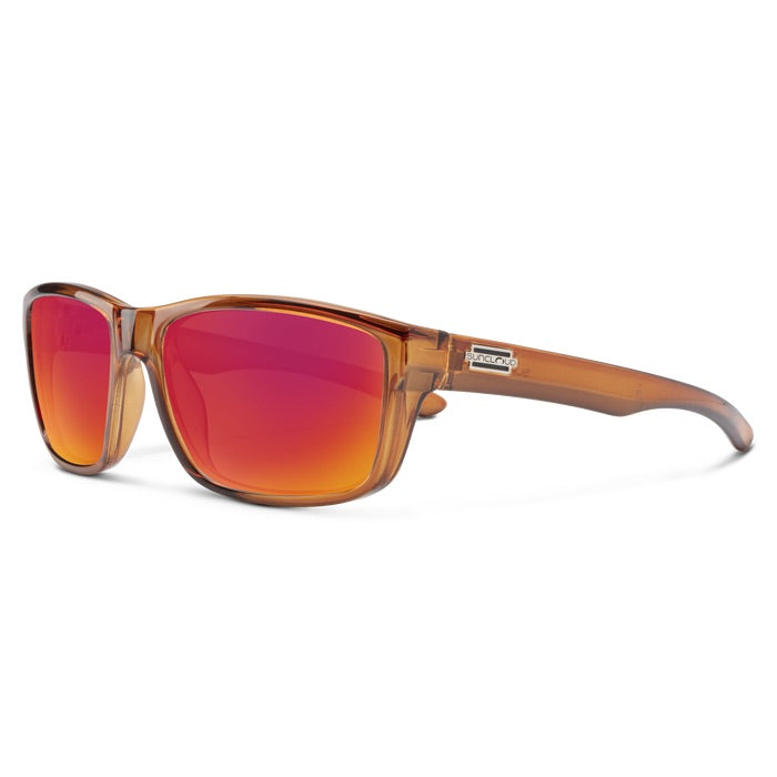 Crystal Amber + Polarized Red Mirror Lens