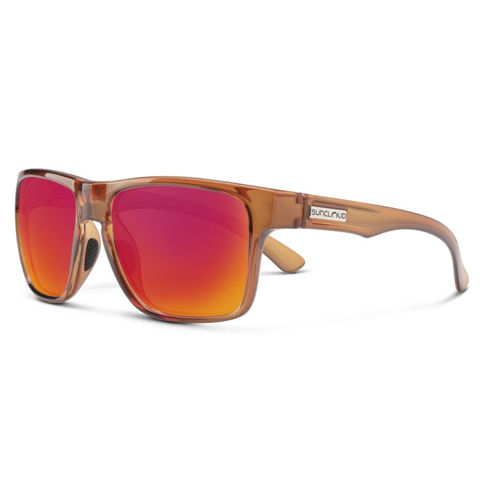 Crystal Amber + Polarized Red Mirror Lens