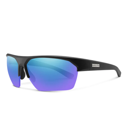 rival-sunglasses_matteBlack-polarizedBlueMirror_3Q