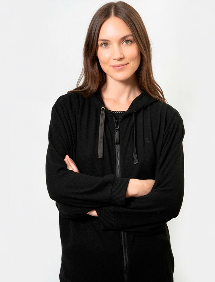 Sweat-Shirt à capuche Femme Noir