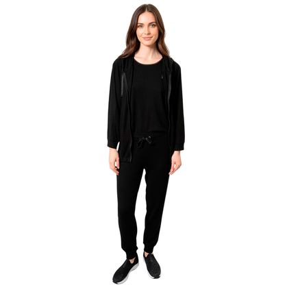 Sweat-Shirt à capuche Femme Noir