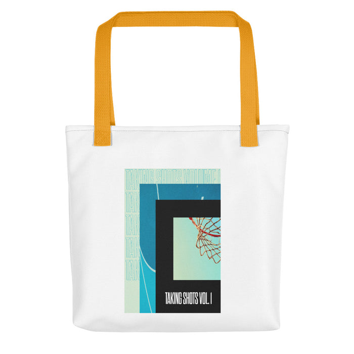 Taking Shots Tote bag