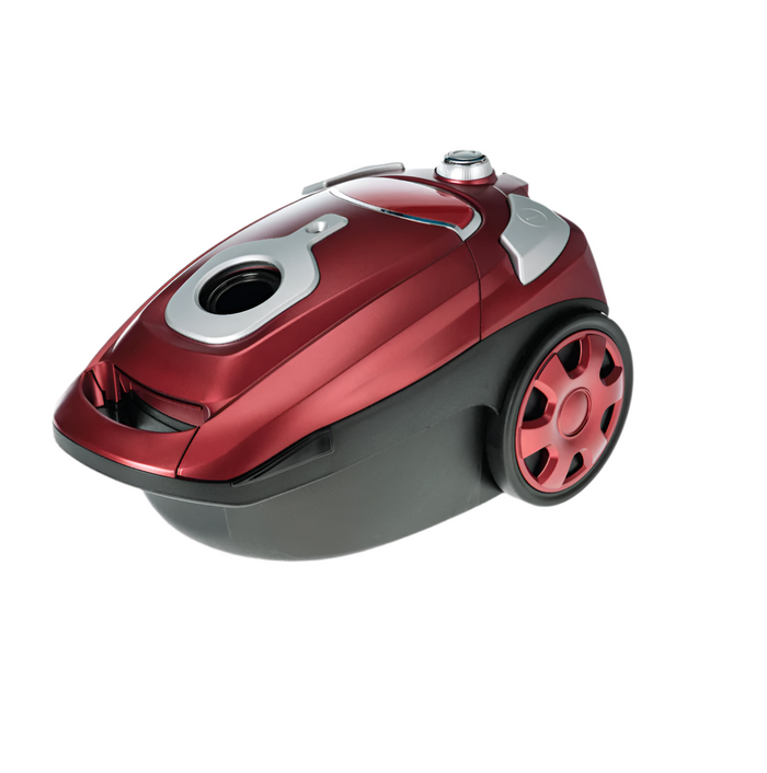 Tekmaz Canister Vacuum Cleaner with Bag, 3Lit, 2000Watts, Red
