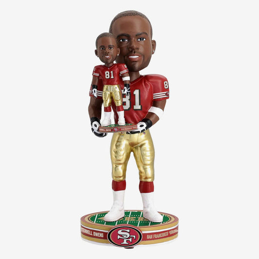 Terrell Owens San Francisco 49ers Bobble Dubblz NFL Football Bobblehead