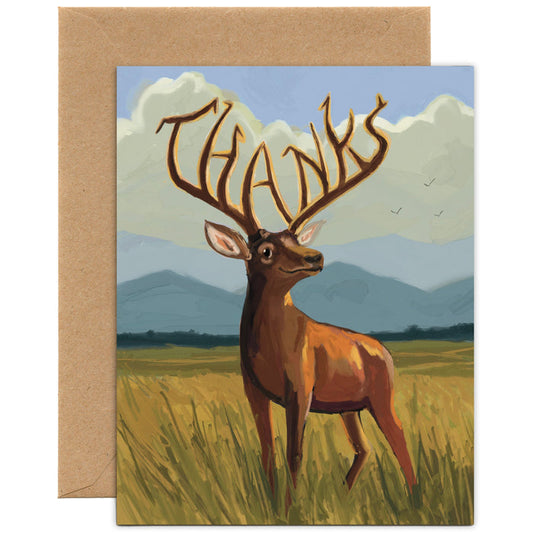 Thanks Deer — Thank You Card