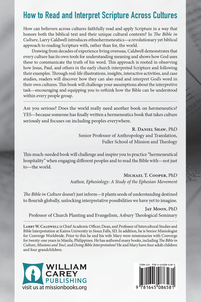 The Bible in Culture - MissionBooks.org