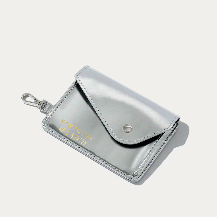 The Goldie Wallet Set - Clear/Silver