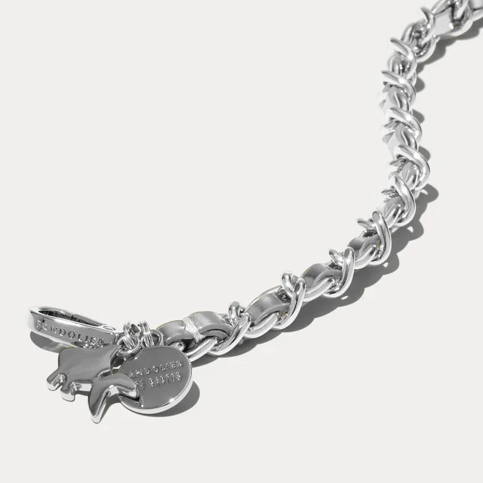 The Kaia Duet Pouch Set - Silver Patent/Silver