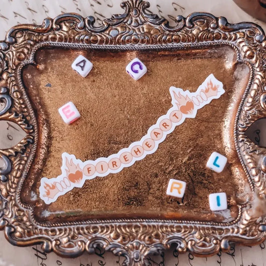 Throne of Glass Inspired: Fireheart Friendship Bracelet Sticker Stickers