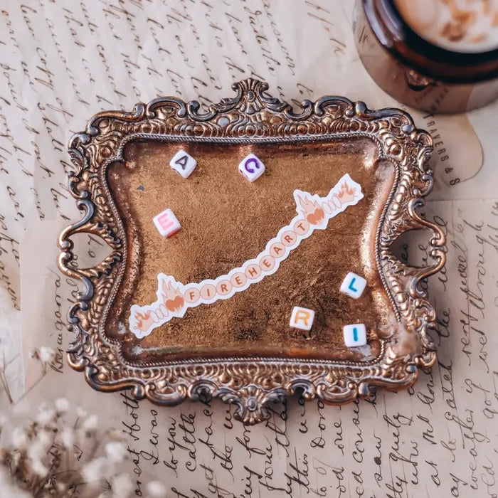 Throne of Glass Inspired: Fireheart Friendship Bracelet Sticker Stickers