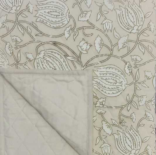 Throw Tan Floral