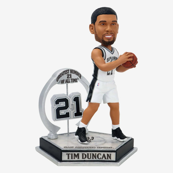 Tim Duncan San Antonio Spurs Legendary Number 21 NBA Basketball Bobblehead